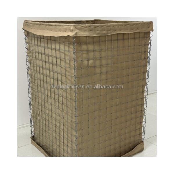 Barrières défensives soudées lourdes Sacs de sable Cage en gabion pour un motif