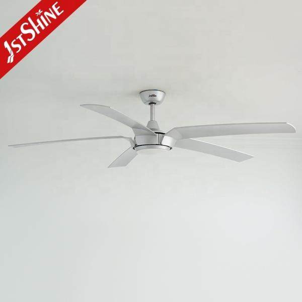 Controle remoto Ventilador de teto LED Alto fluxo de ar 5 lâminas 65 polegadas 2- com luz e controle remoto