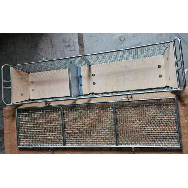 Alambre de acero inoxidable Mesh Storage Basket de la cocina 304 300x197x70m m