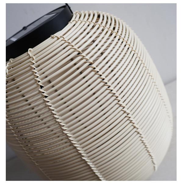 Outdoor Rattan Decorative Portable Waterproof Floor Lamp Solar Garden Light