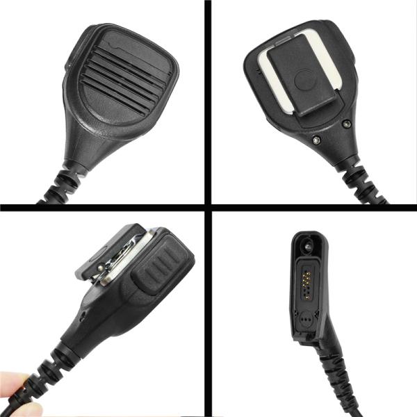 Black Plastic Handheld Radio Speaker Microphone for XiR P8668 APX7000 XPR7550 DP4800