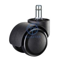 Rodízios de nylon contínuos da cadeira de Ring Stem Black Furniture Wheels do aperto de  M10
