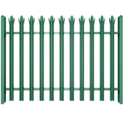 D Pale W Pale Steel Security Metal Palisade Fencing Rot Proof OEM
