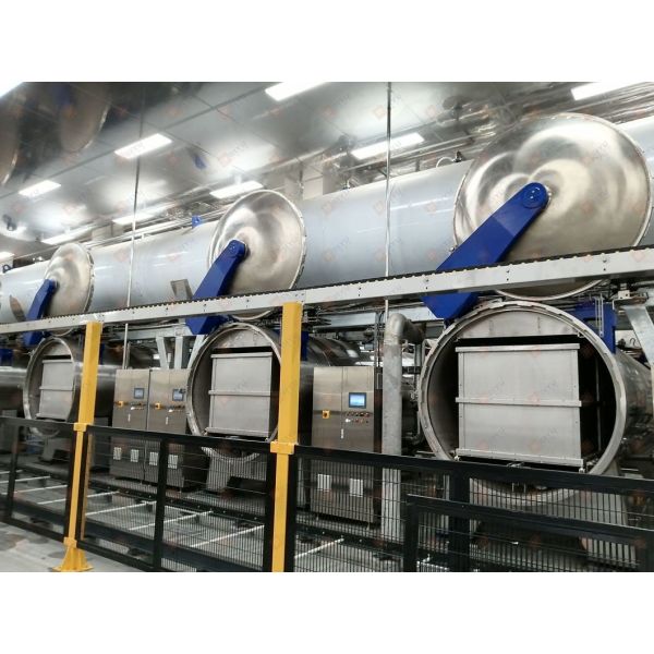 Heat Sterilization Fully Automatic Double Door Sterilization Retort Based on Shake Rotary Direct Principle for Sterilization