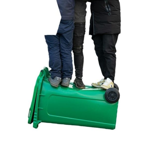 120L/240L/360L/660L/1100L High Quality Outdoor Hdpe Recycling Wheelie Container Garbage Bins with Wheels Plastic Waste