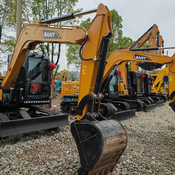 Excavadora SANY SY95C usada de 9.5 toneladas, excavadora de tamaño mediano