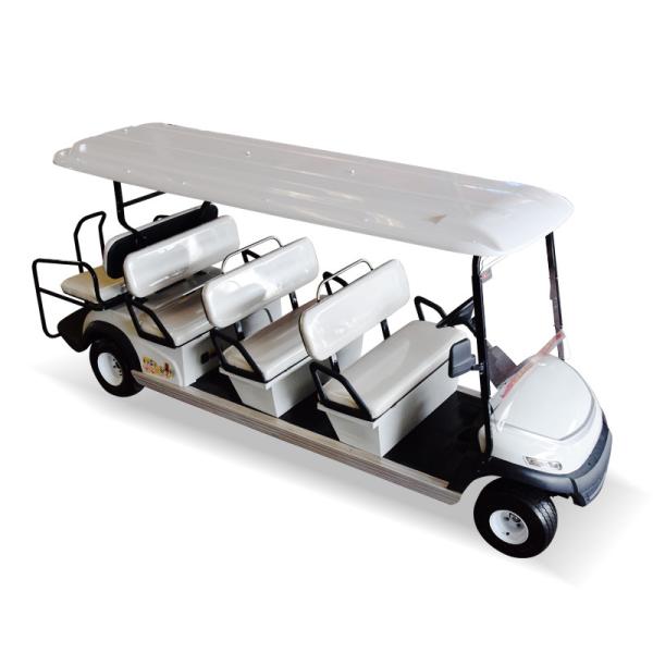 8 Seats Electric Golf Cart 13.7mph Speed Standing Postion of Tail Caddie Equipped for Passenger Transport