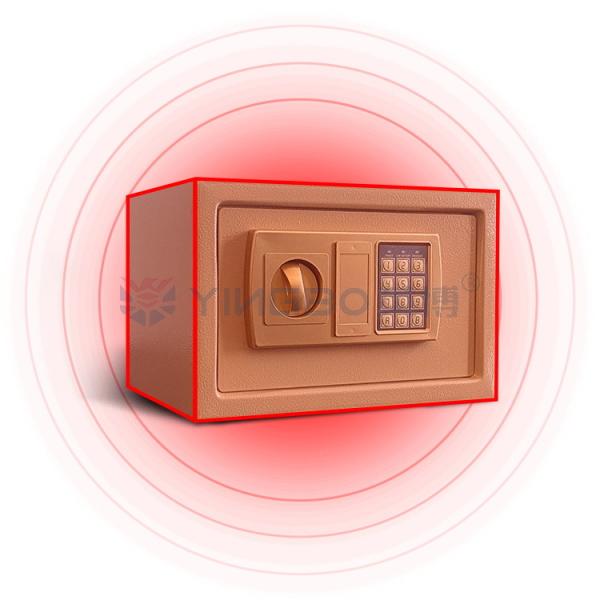 Solid Steel Electronic Digital Safe Box with 15 mm Solid Steel Latches and Customizable Color