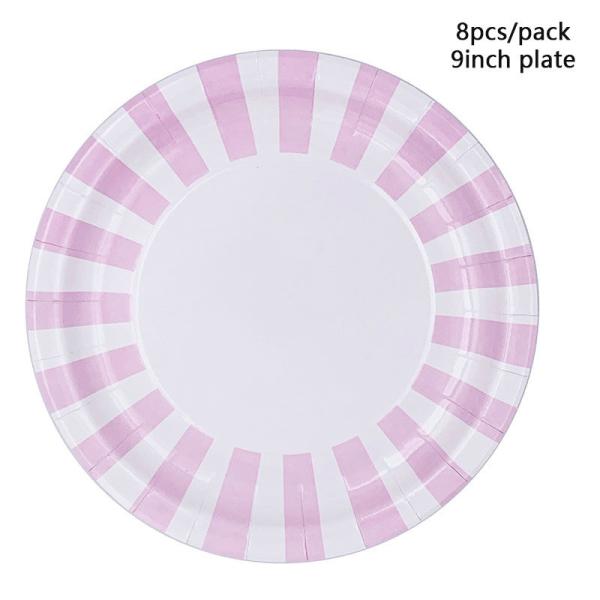 Pink And Gold  Girls Elegant Fancy  Girls Easter Disposable Party Tableware