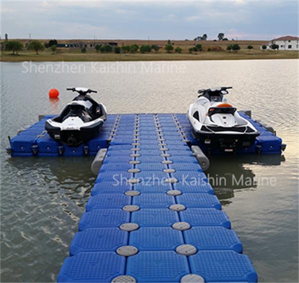 Portable Modular Floating Dock Easy Assembly Jet Ski HDPE Floating Pontoon For Marine Yacht Boat Use