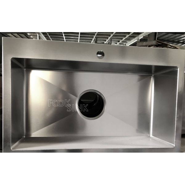 Modern Design Above Counter Top Kitchen Sinks Wholesale Rectangular Nano Black 304 Stainless Steel Sinks