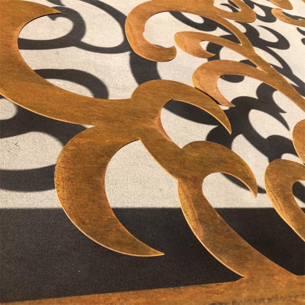 Rustic 0.2cm Metal Decorative Panels ISO9001 Corten Steel Panels