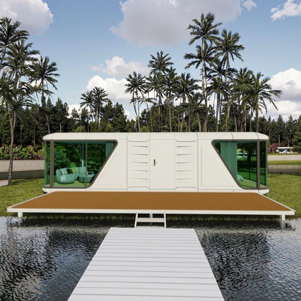 Intelligent Access Control System Entrance Door Space Container Capsule Room For Commercial In Modular Outdoor Hotel