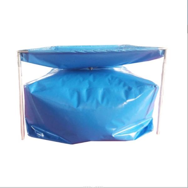 2500L PVC Tarpaulin Water Tank Foldable Steel Frame Rainwater Collect