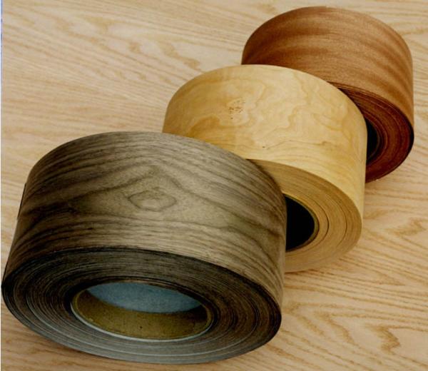 Yellow Poplar Profile Wrapping Veneer American Tulipwood Veneer Rolls for Furniture Doors Wood Mouldings