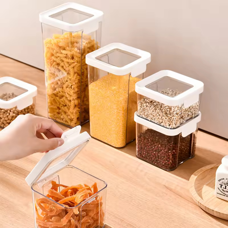 Premium Stackable Sealed Grain Storage Container for Kitchen Pantry Organization