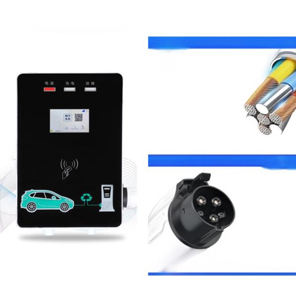32A Ev Chargeur murale Station de recharge ménagère écologique avec trois indicateurs couleur