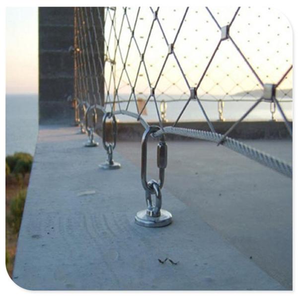 Flexible stainless steel wire rope architecture mesh
