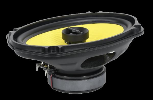 6*8Car coaxial speaker CMG68G2, 60wrms, freq. response: 50-20KHz, Sensitivity: 88.1dB,  WF: 1.25'' voice coil, 4 ohms,ferrite magnet, TW: 1'' silk dome, NEO magnet