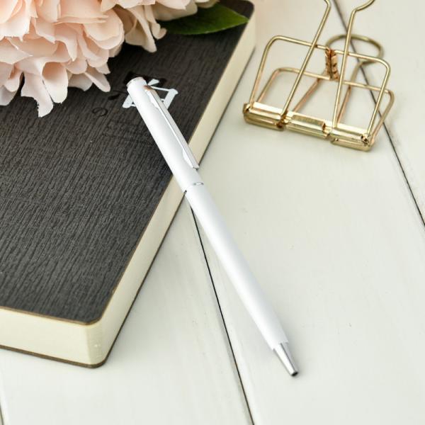 Un stylo à bille en métal mince personnalisé 0.7mm Publicité Promotion Hôtel
