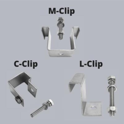 Tipo A do ISO porque grampos de C M Galvanised Steel Grating