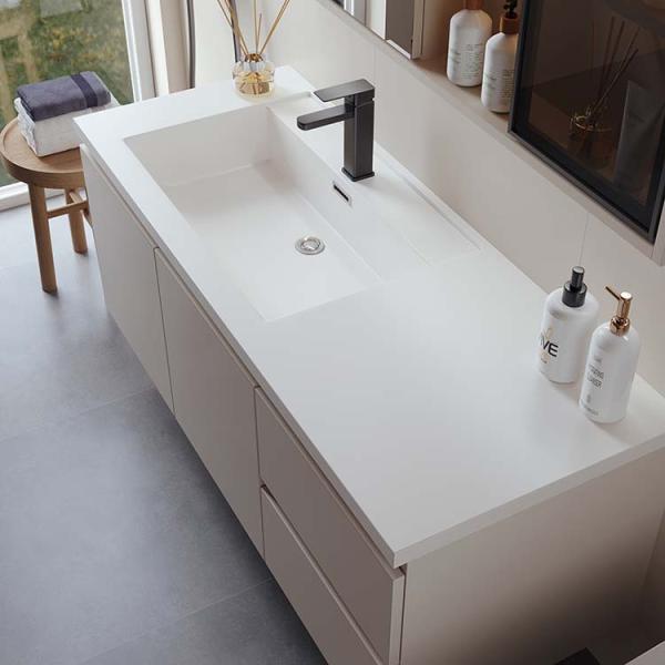 80*45*50cm Ceramic Bathroom Vanity Bathroom Vanity Unit With Ceramic Basin