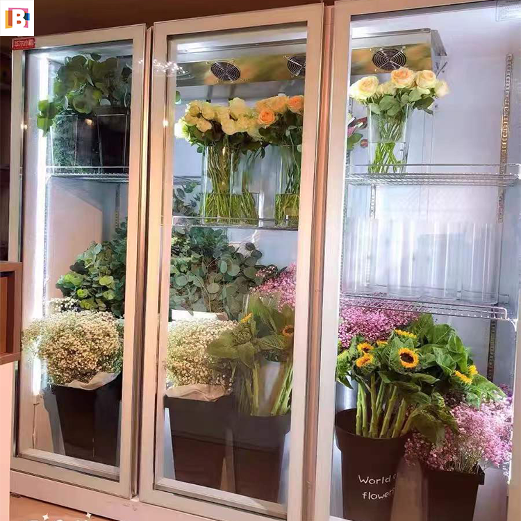 Merchandiser 2 Door Flower Cooler Single Temperature Floral Display Cooler