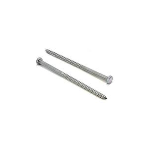 18-8 304 Stainless Steel Hex Head Screw Metal 1/4 X 6inch Coarse Threads