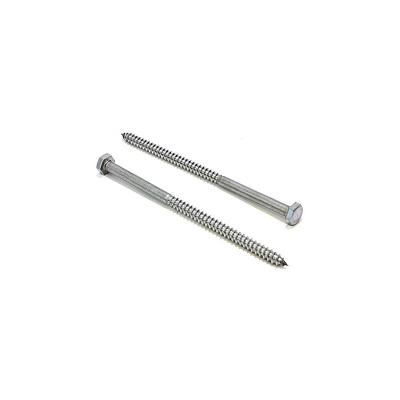 18-8 304 Stainless Steel Hex Head Screw Metal 1/4  X 6inch Coarse Threads
