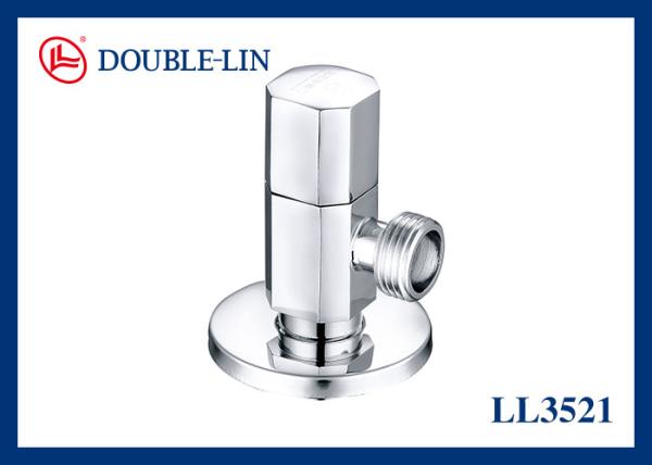 Polished Chrome Plated Quick Opening Brass Angle Valves for High Pressure Applications