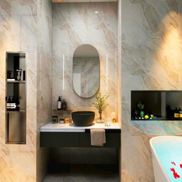 Stainless Steel Bathroom Storage Niche Customized Wall Niche For Bathroom