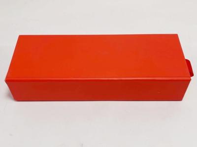 La coutume de papier orange de boîte de tiroir a imprimé la stratification 157gsm de Matt de boîte-cadeau