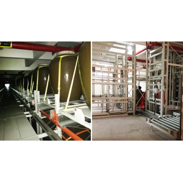 Two Way Radio Shuttle Cart And Carrier ASRS Automatic Storage And Retrieval System  Pallet Runner Rack System