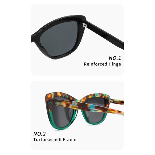 Sunny Days Acetate Frame Sunglasses Cat Eye Designer Stylish Style For Women Men