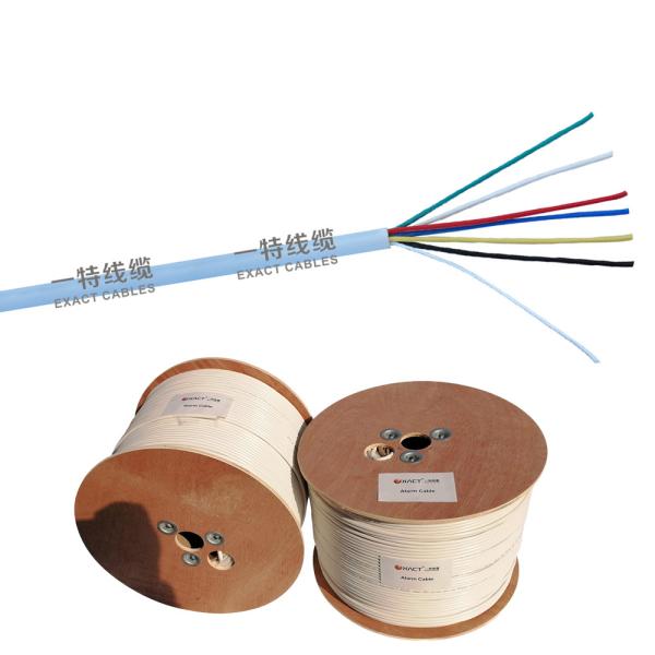 Brown Solid 6X0.5mm Alarm Cable En50575 IEC6032-1 for UK Market Industrial