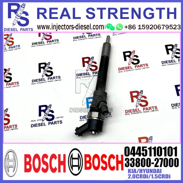 Diesel Fuel Common Rail Injector 0445110101 33800-27000 33800-27010 For KIA/HYUNDAI 2.0CRDi/1.5CRDi Engine