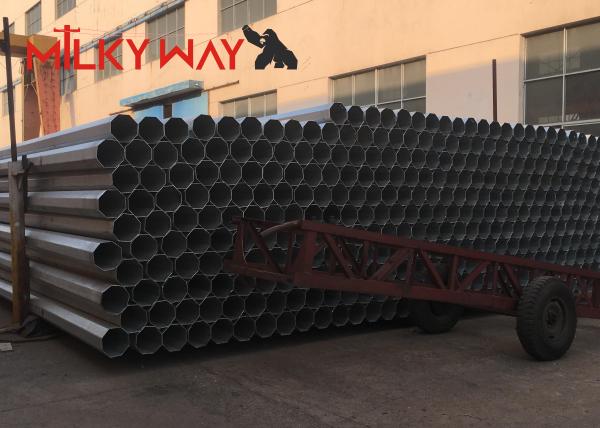 11M class4 class5 Galvanized Utility Power Poles For Outside Electrical Distribution Line