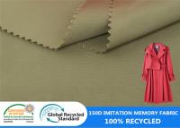 O impermeabilizante 100% da sarja reciclou a tela plástica de Backback do revestimento do inverno do poliéster da garrafa