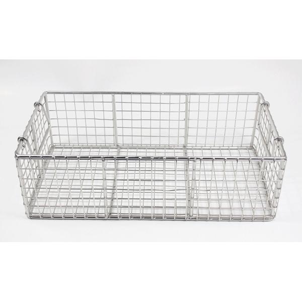 Woven 2.5mm Mesh Storage Baskets Hospital Restaurant Kitchenware Disinfection