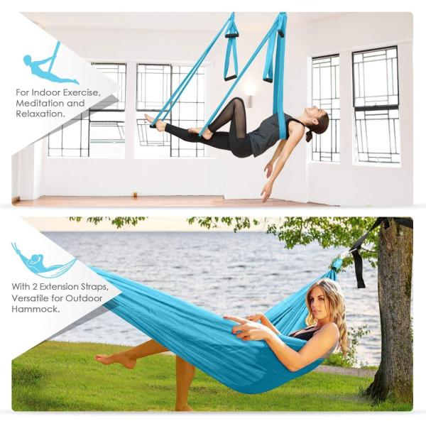 Aerial Flying Yoga Hammock Ceiling Anchors For Gym Home Fitness