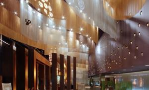 Incombustible Woven Metal Mesh Drapery For Window Decoration