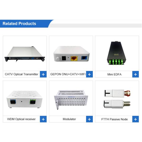 Эрбий EDFA дал допинг усилителям 1U волокна снабжение жилищем шкафа 19 дюймов для CATV HFC PON