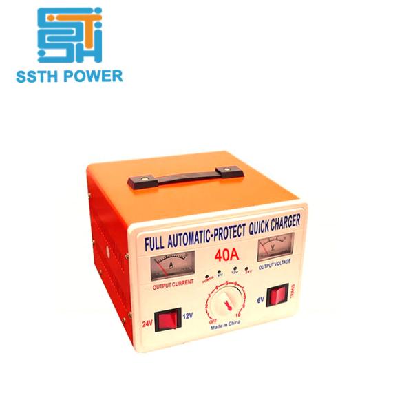 Mantenimiento general 40a 12v 24v 48v Cargador automático de baterías para baterías de plomo y ácido