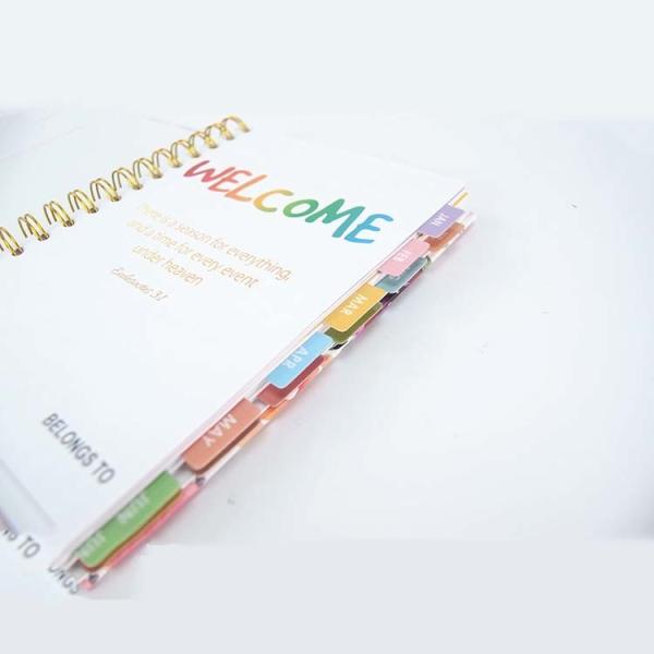 Leather Cover Material Composition Book Design 365 Days Daily Diary Budget Book
