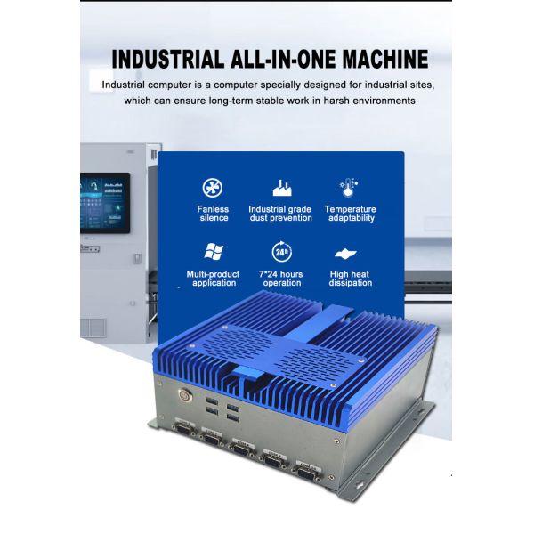 Fanless Industrial Embedded PC Intel Core I3/I5/I7 Dual Gigabit LAN COM/RS232/Parallel Port Win10/Linux USB3.0 Factory