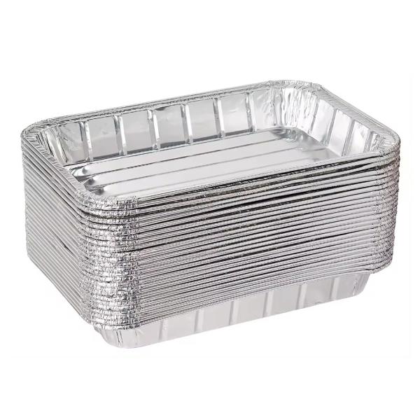 314x204mm Aluminum Roaster Pan Disposable Rectangular Foil Trays