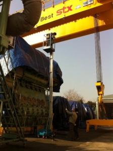 Trailer Mounted Vertical Single Mast Lift 8 Meter Mobile Elevating Working