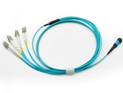 Cabo ótico azul de único modo, cabo de uma comunicação de 4 ethernet dos núcleos