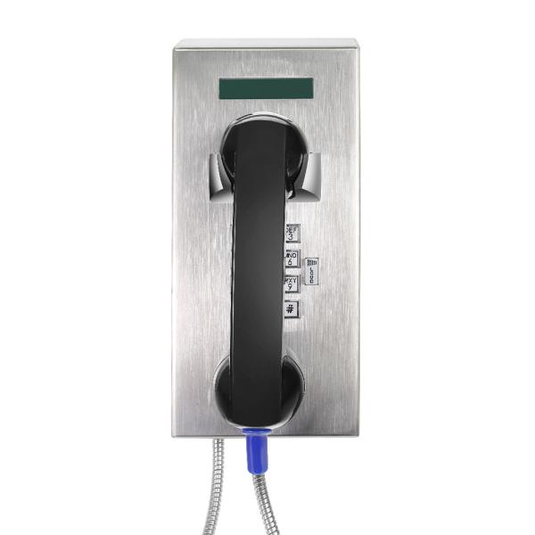 IP65 Vandal Resistant Telephone Stainless Steel Robust Housing For Tunnel Control Room