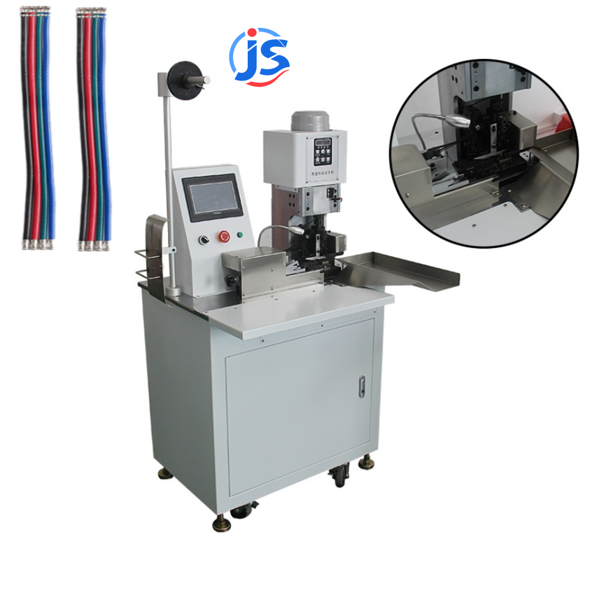 Electric Ribbon Cable Crimping Machine with 2Ton Crimp Pressure for 0.5-2mm Wire Diameter and PH/EH/XH/SM/VH/Dupont Terminals